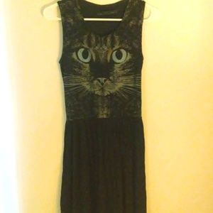 Black Cat Face Dress
